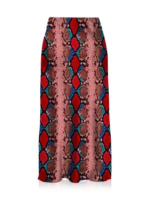 Made With Cupro Vegan Silk Blood Stone Mini Skirt