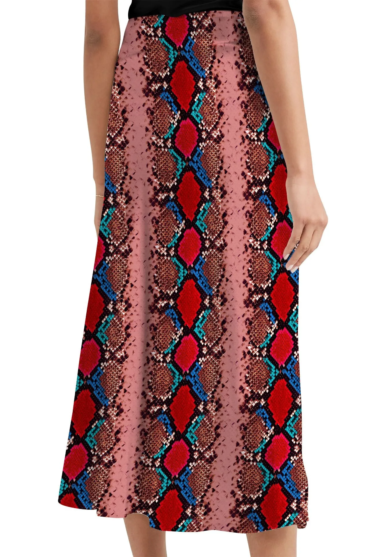 Made With Cupro Vegan Silk Blood Stone Mini Skirt