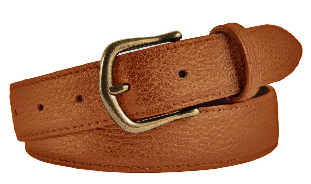 Madison Belt, (1.25") Antiqued Brass Buckle