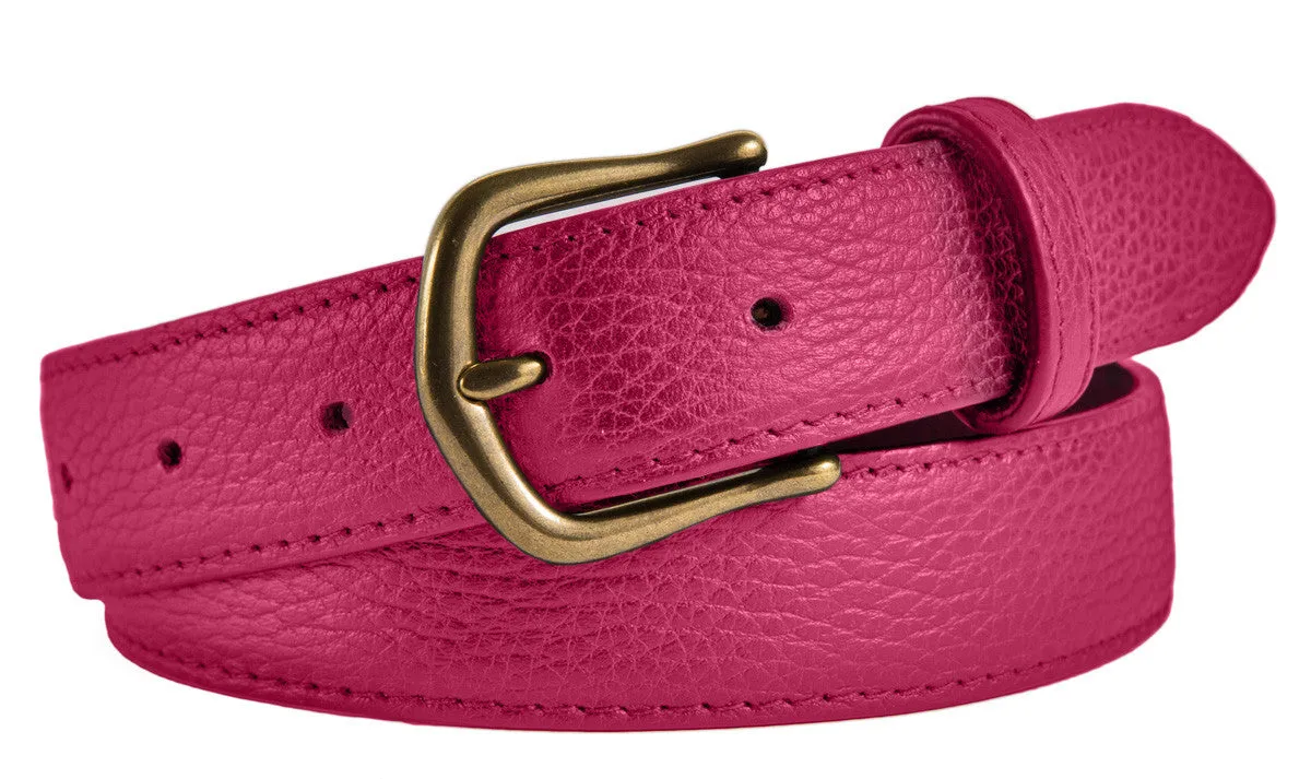 Madison Belt, (1.25") Antiqued Brass Buckle