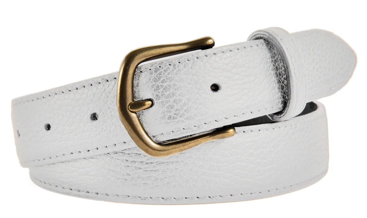 Madison Belt, (1.25") Antiqued Brass Buckle