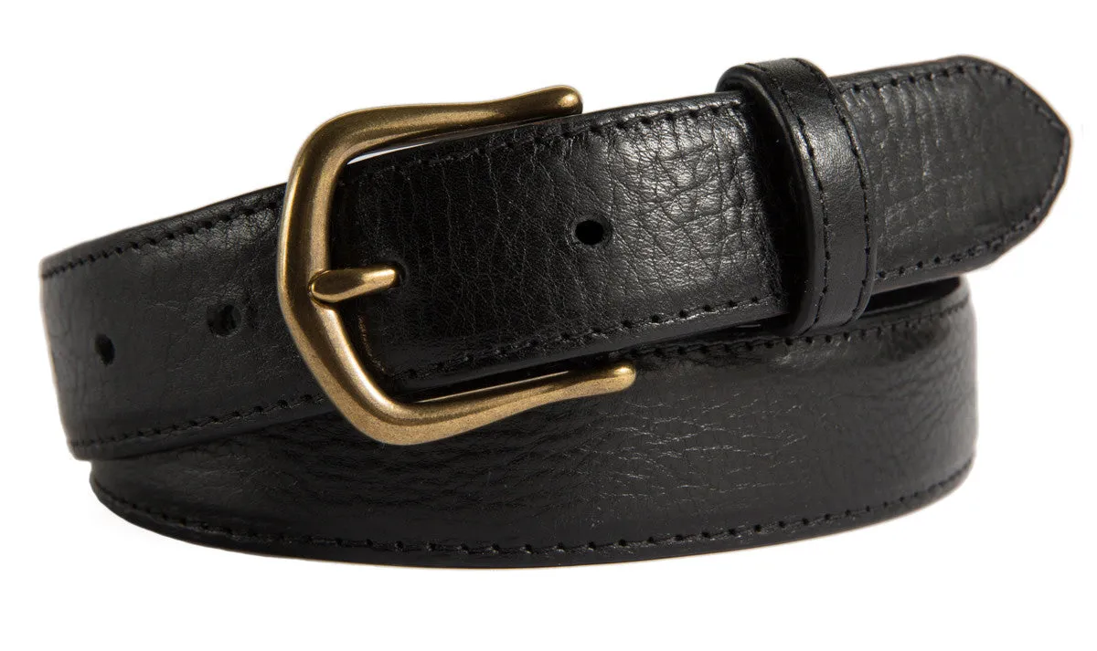 Madison Belt, (1.25") Antiqued Brass Buckle