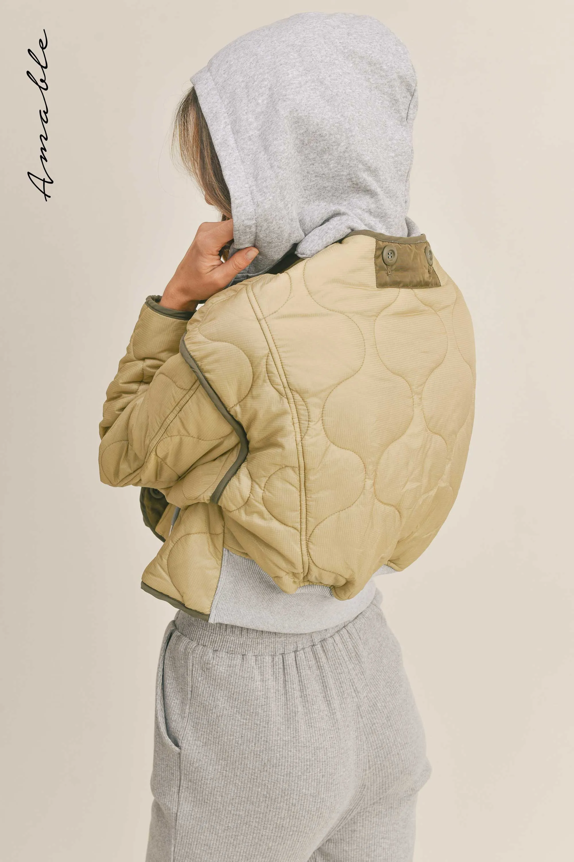 MALAYA QUILTED HOODIE JACKET