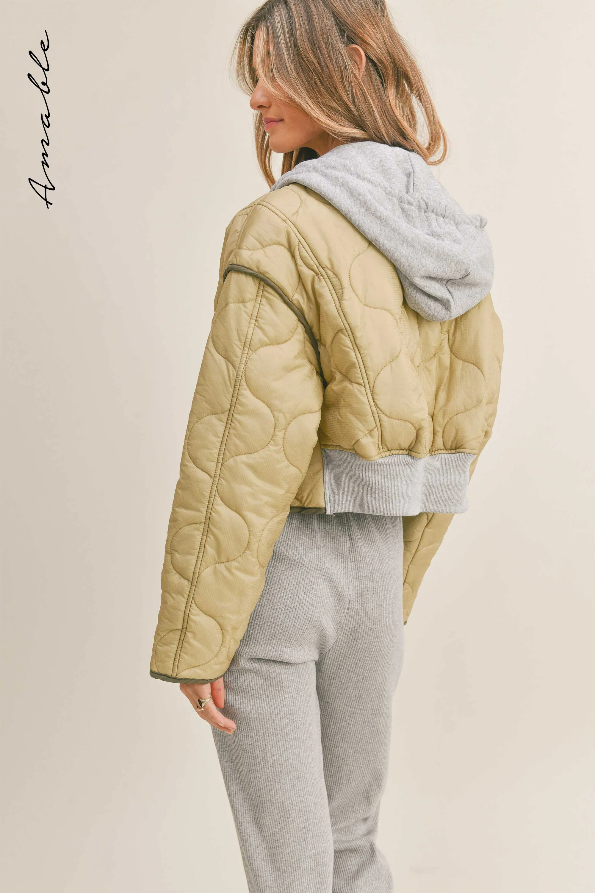 MALAYA QUILTED HOODIE JACKET