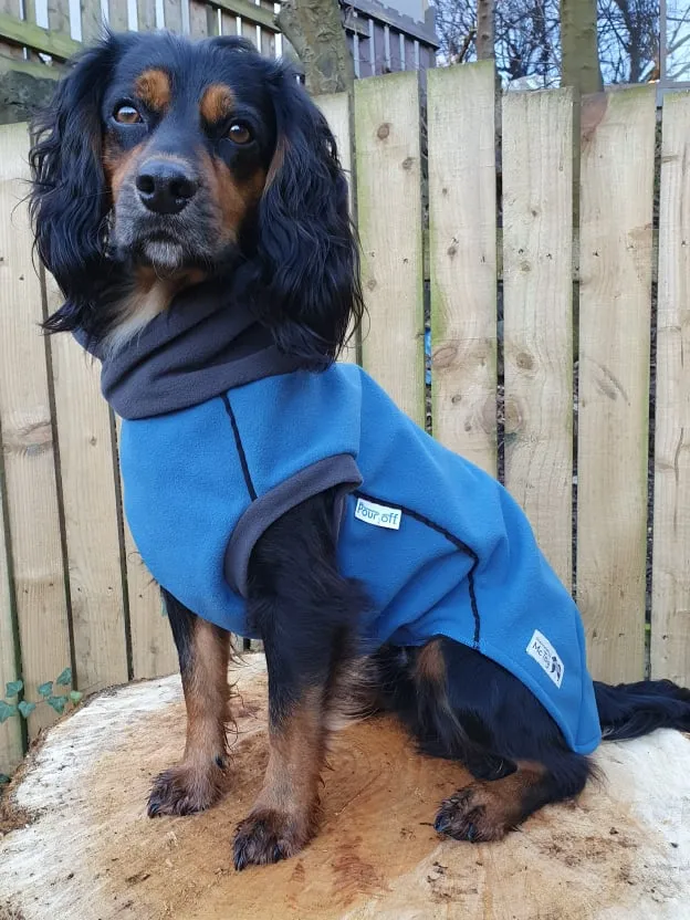 Malibu Blue - Double layer Waterproof Microfleece McTog Dog Jumper