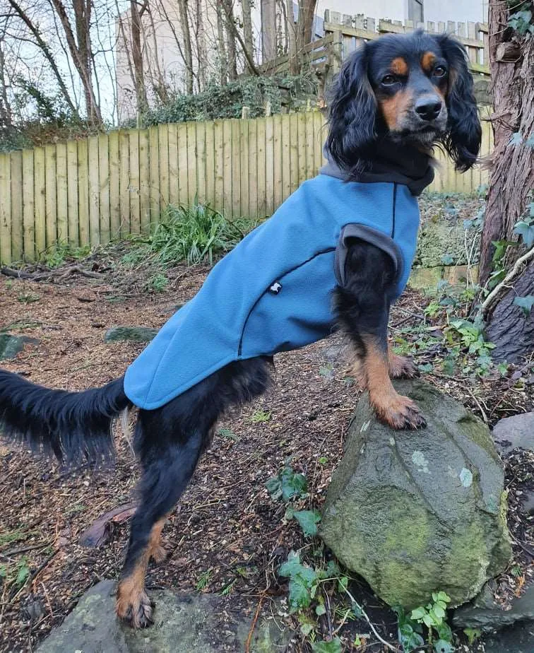 Malibu Blue - Double layer Waterproof Microfleece McTog Dog Jumper