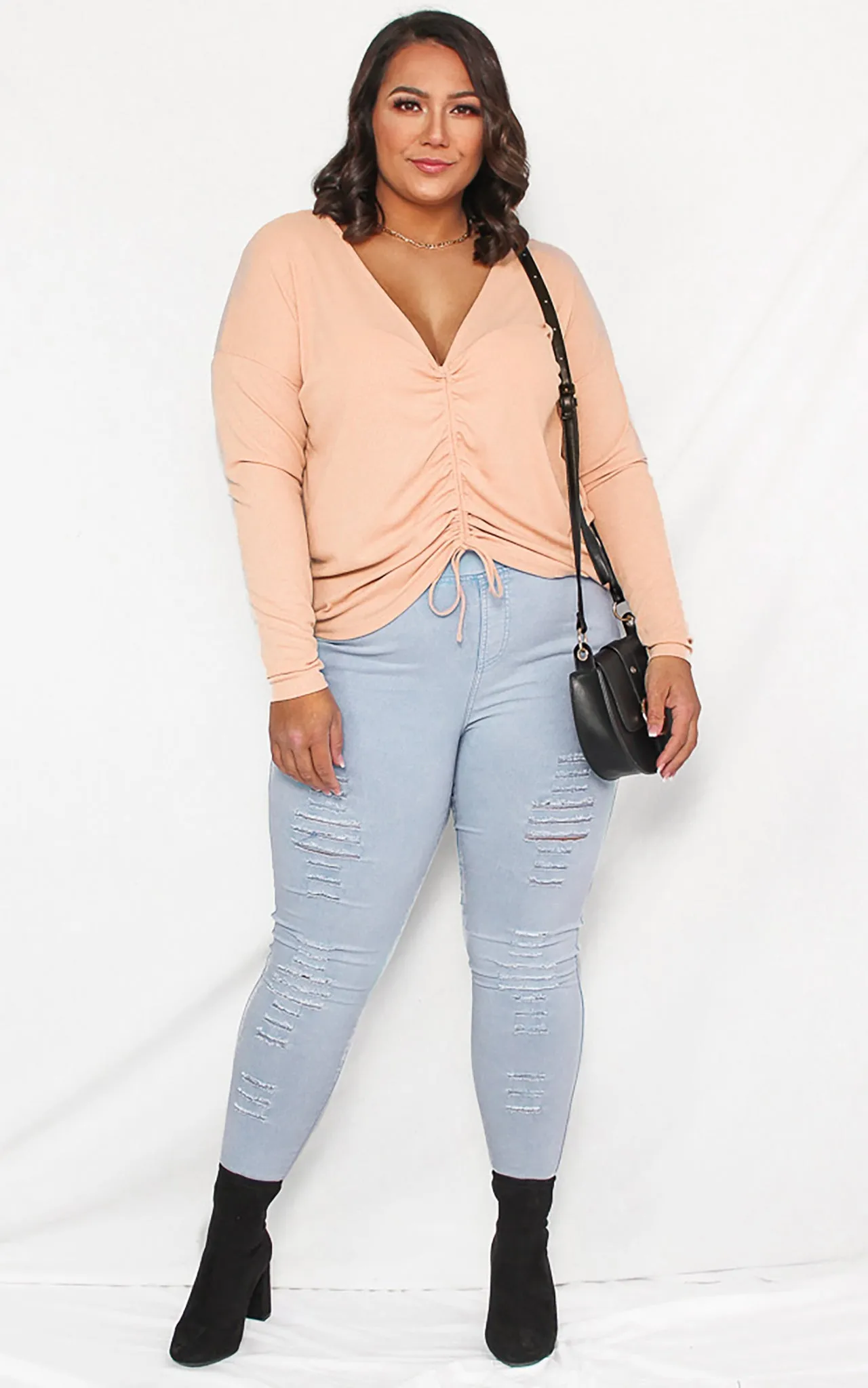 Margo Ripped Jeggings - Blue