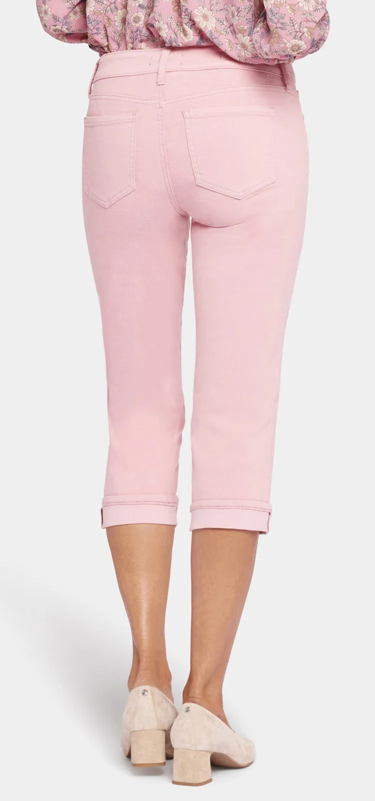Marilyn Crop Cuff Jeans Pink Cool Embrace® Denim | Aphrodite