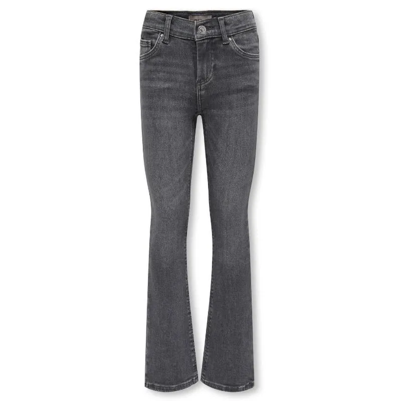 Medium Grey Denim flared jeans Blush