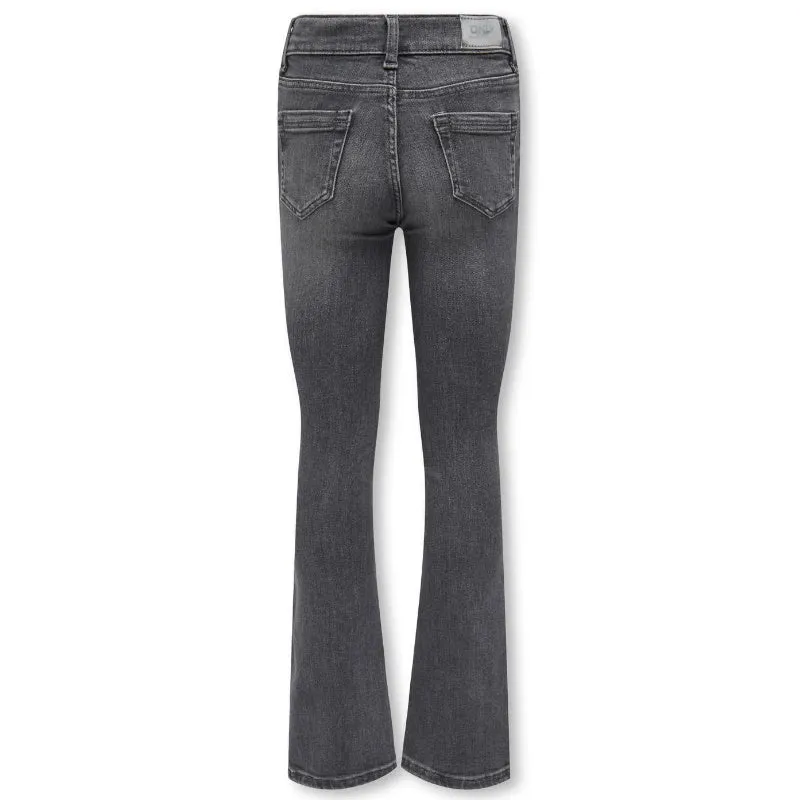 Medium Grey Denim flared jeans Blush