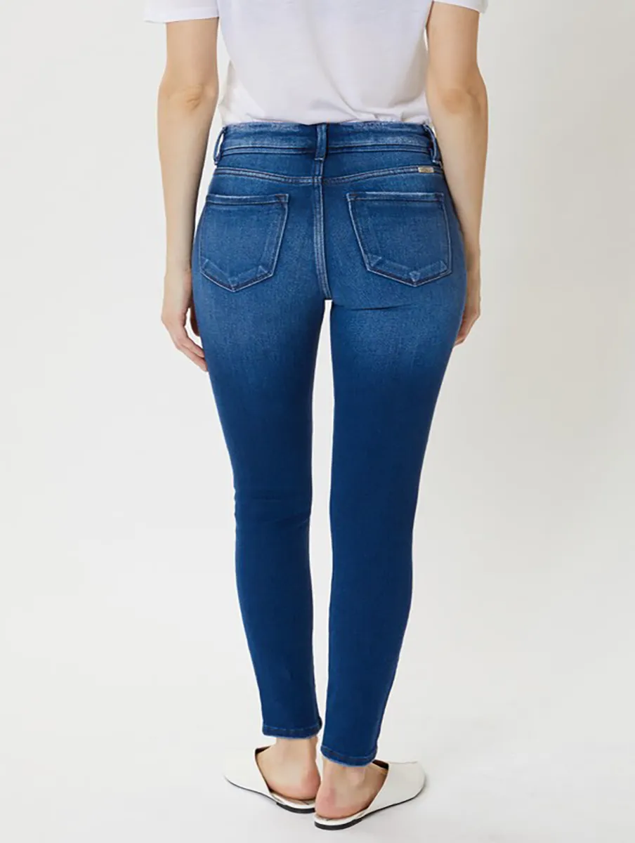 Melissa High-Rise Distressed Ankle Skinny by KanCan