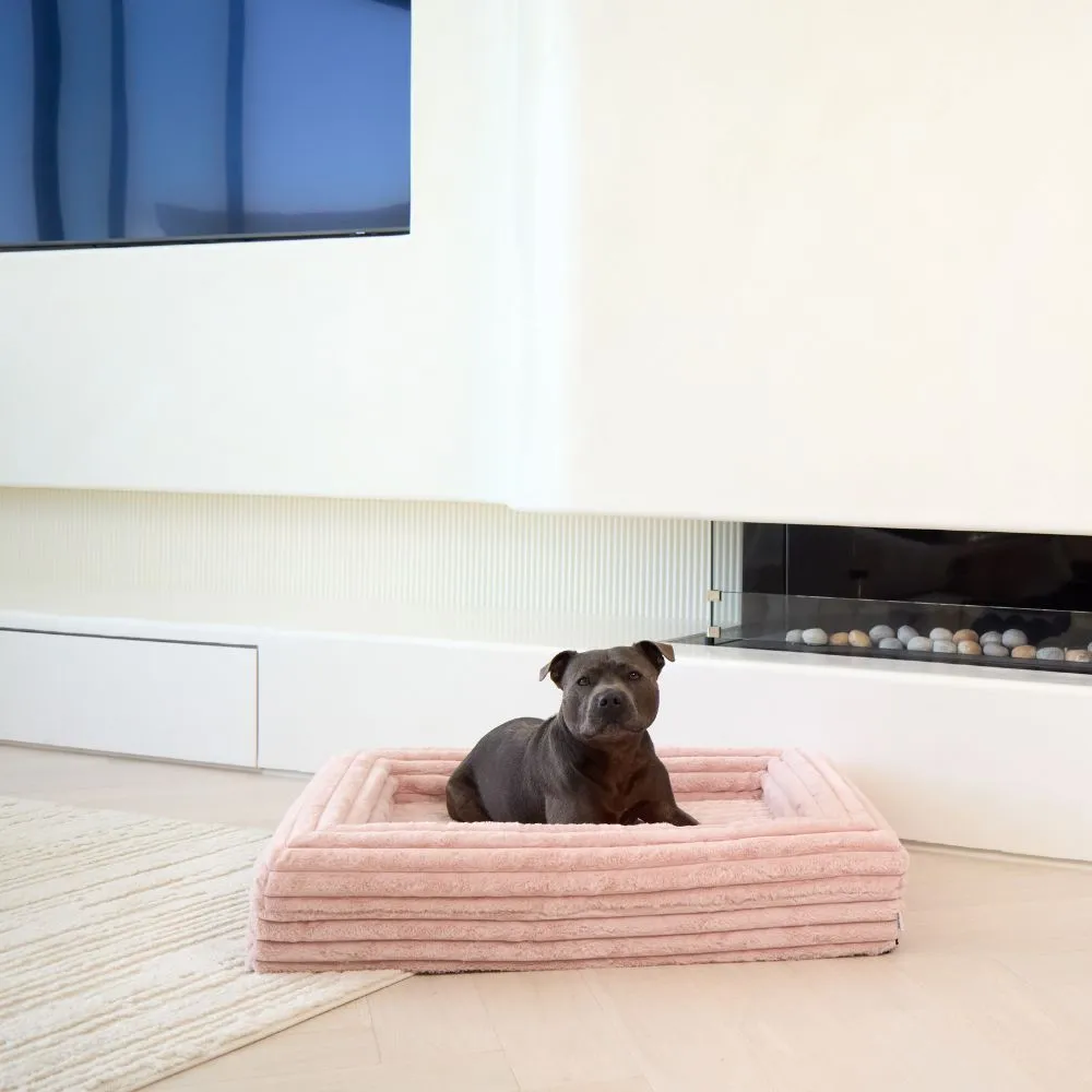 Memory Foam Dog Bed - Puffer Rosewater