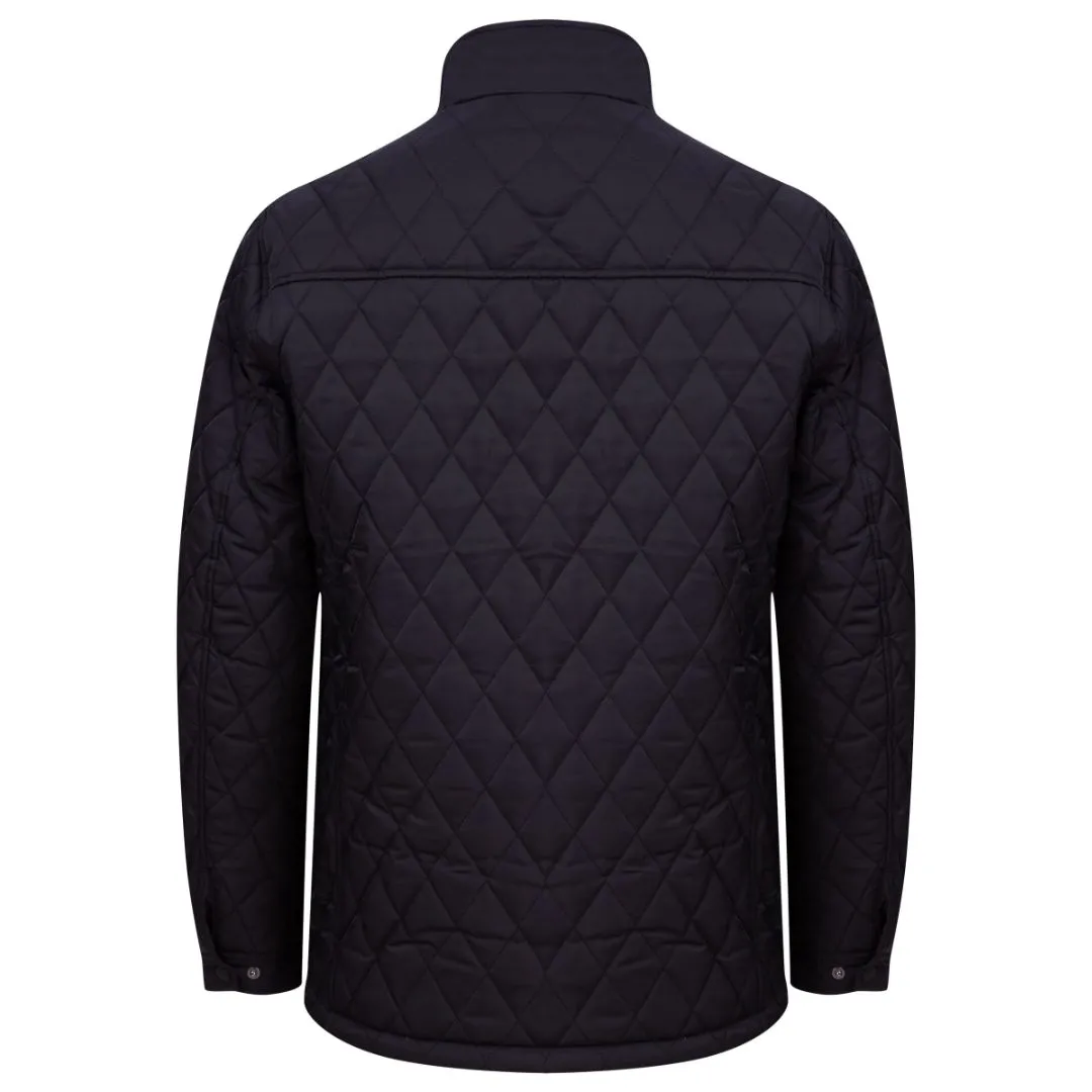 Men's Benfield Quilted Padded Jacket - Black - Sizes Small to XX Large