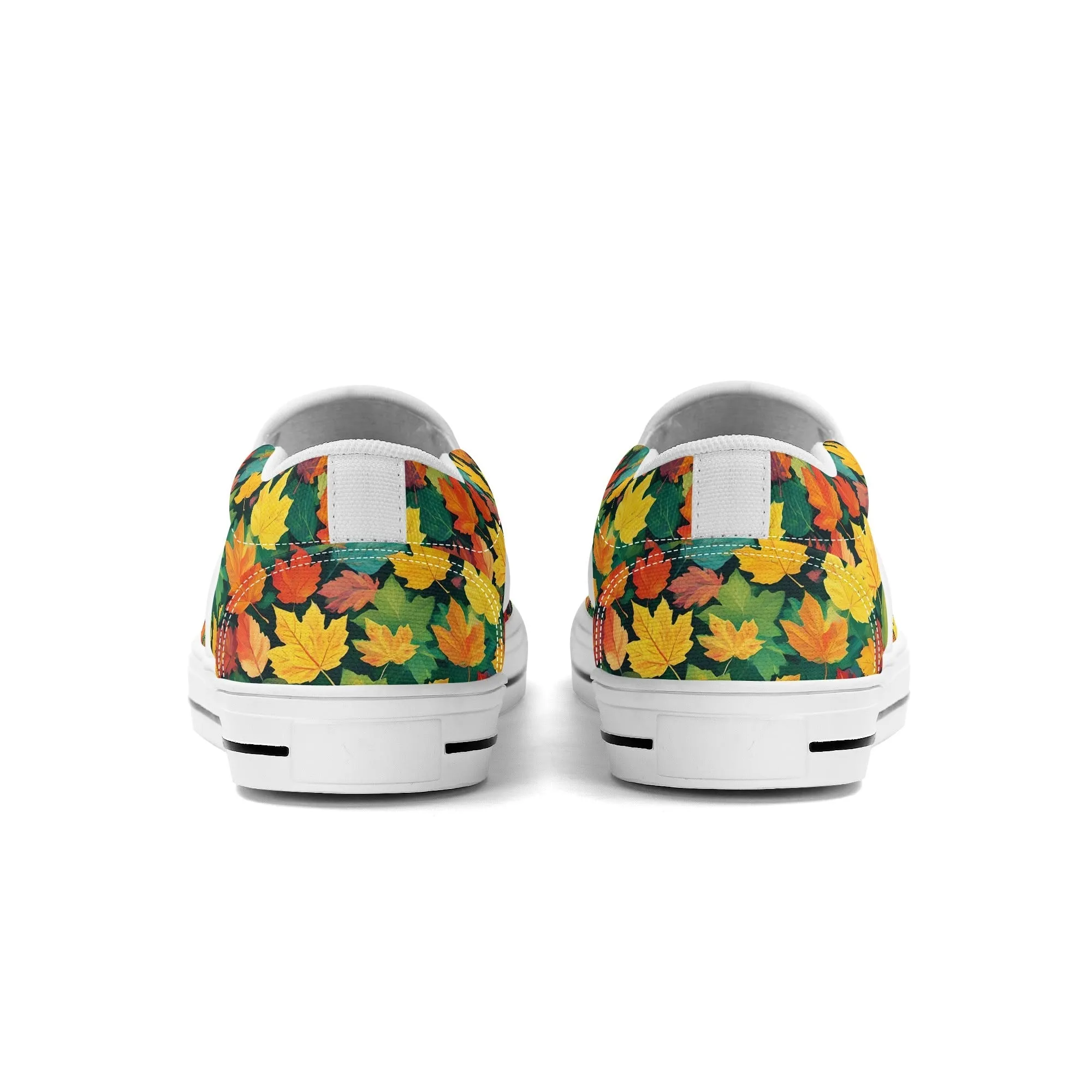 Mens Colorful Leaves Rubber Slip On Shoes