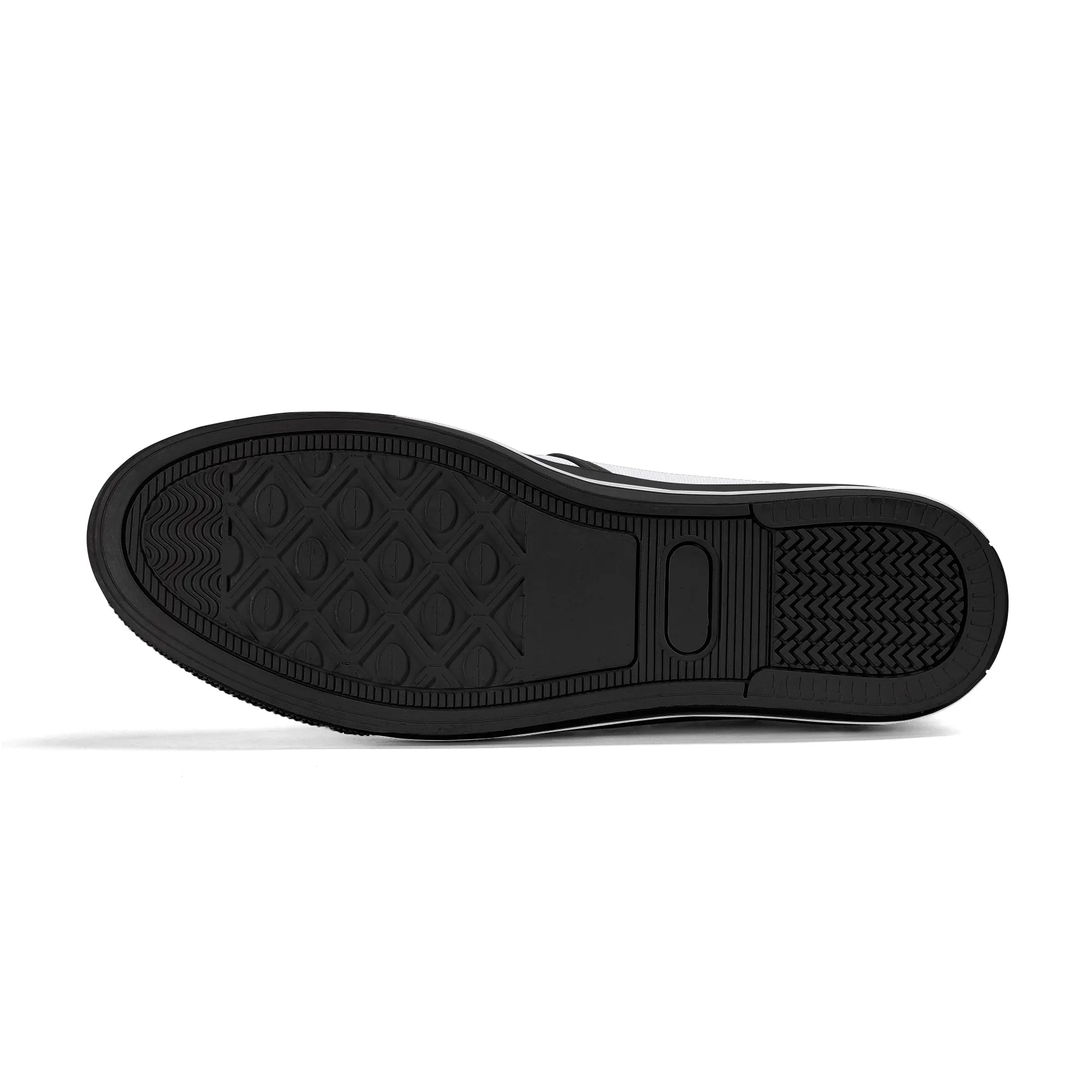 Mens Red Leaves Rubber Slip On Shoes