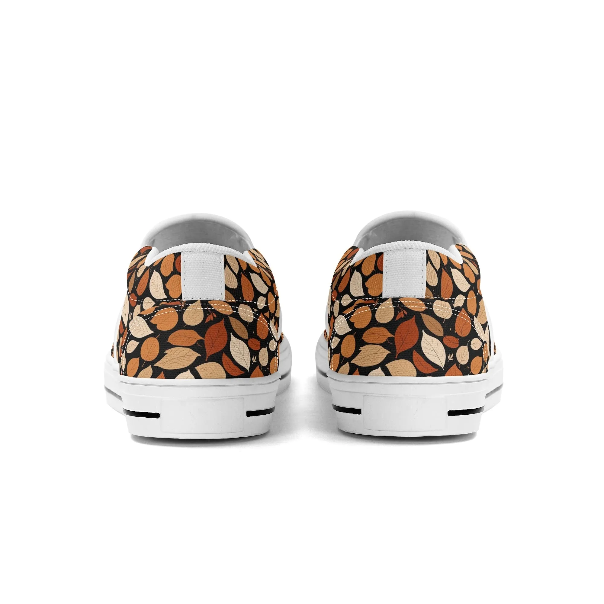 Mens Red Leaves Rubber Slip On Shoes