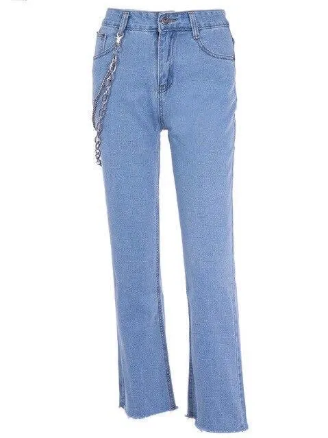METAL CHAIN JEANS