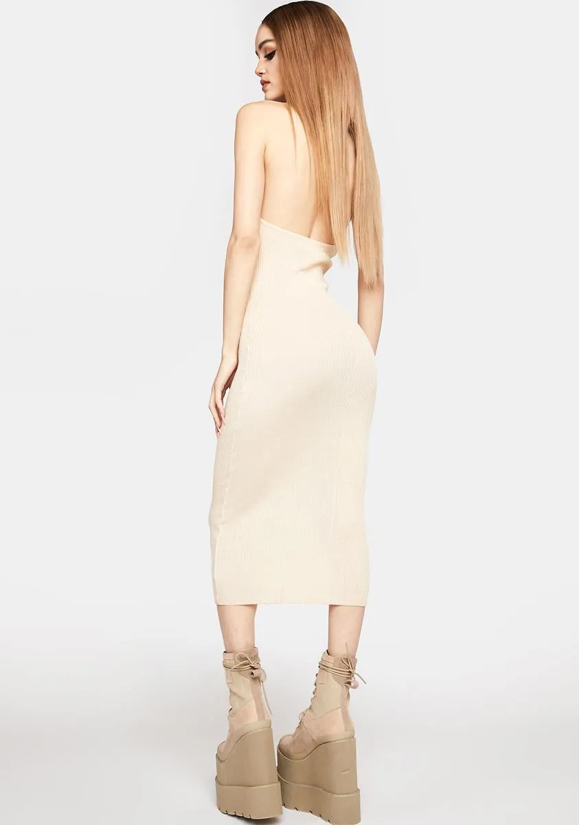 Modern Moves Halter Dress
