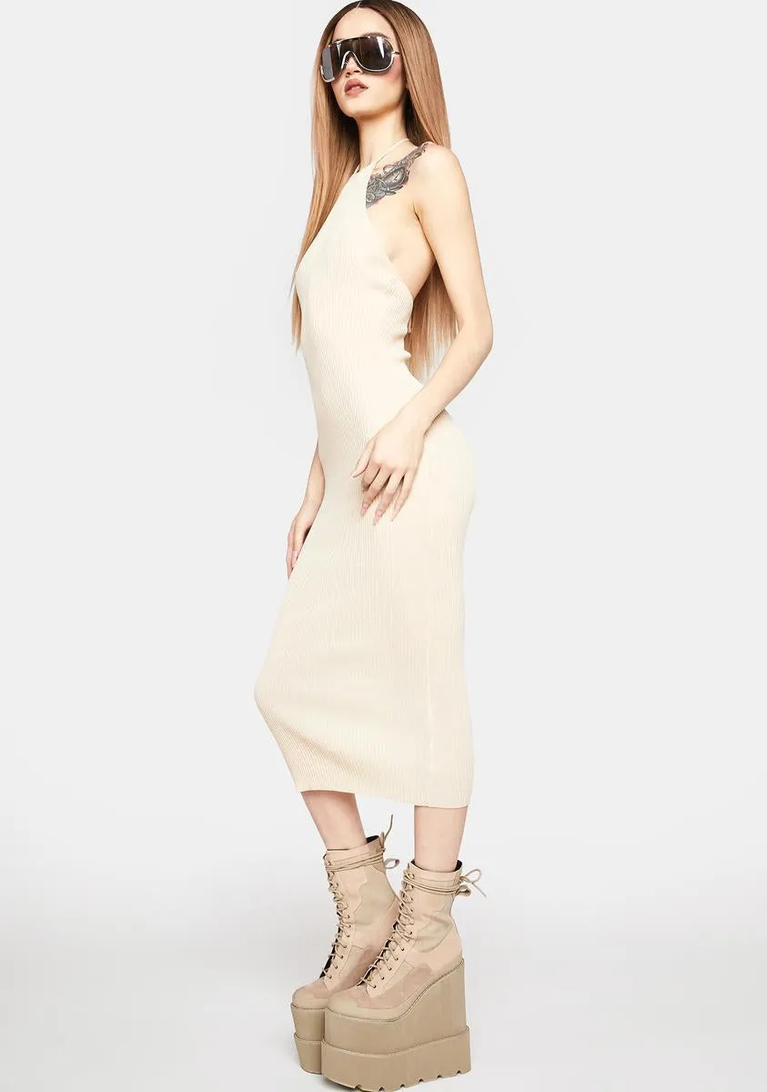 Modern Moves Halter Dress