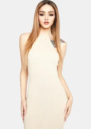 Modern Moves Halter Dress
