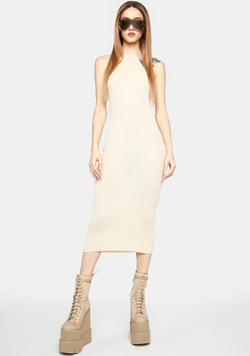Modern Moves Halter Dress