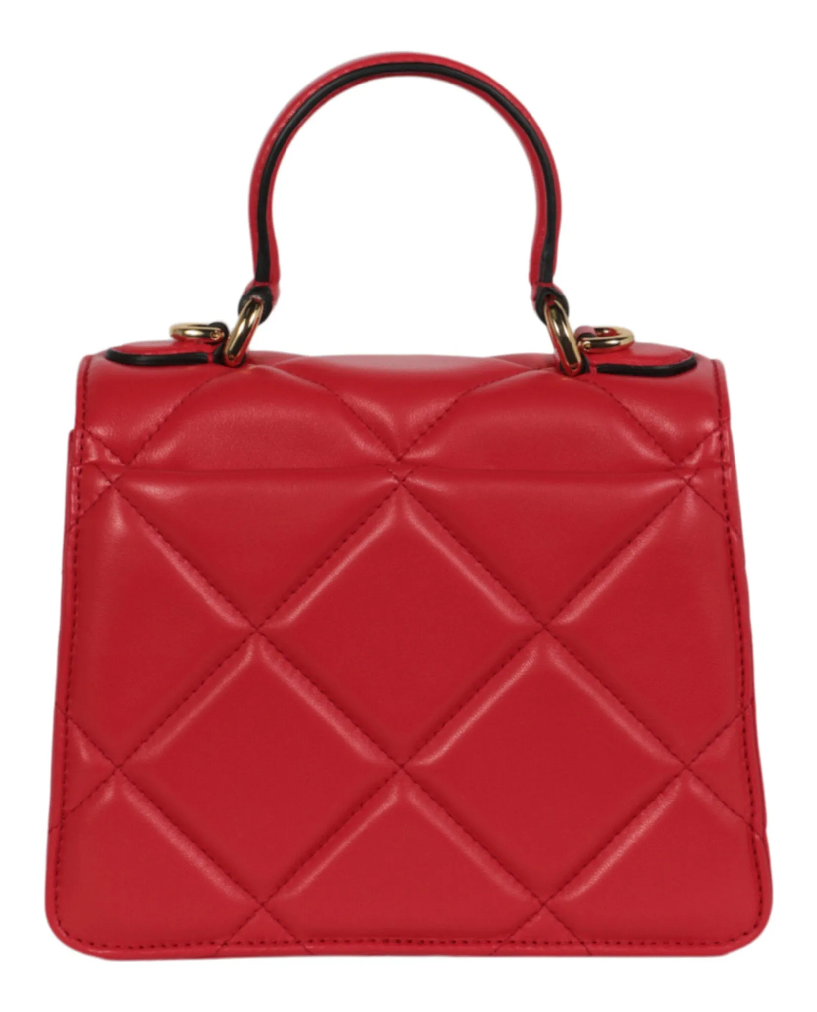 Moschino Heart Studs Quilted Shoulder Bag