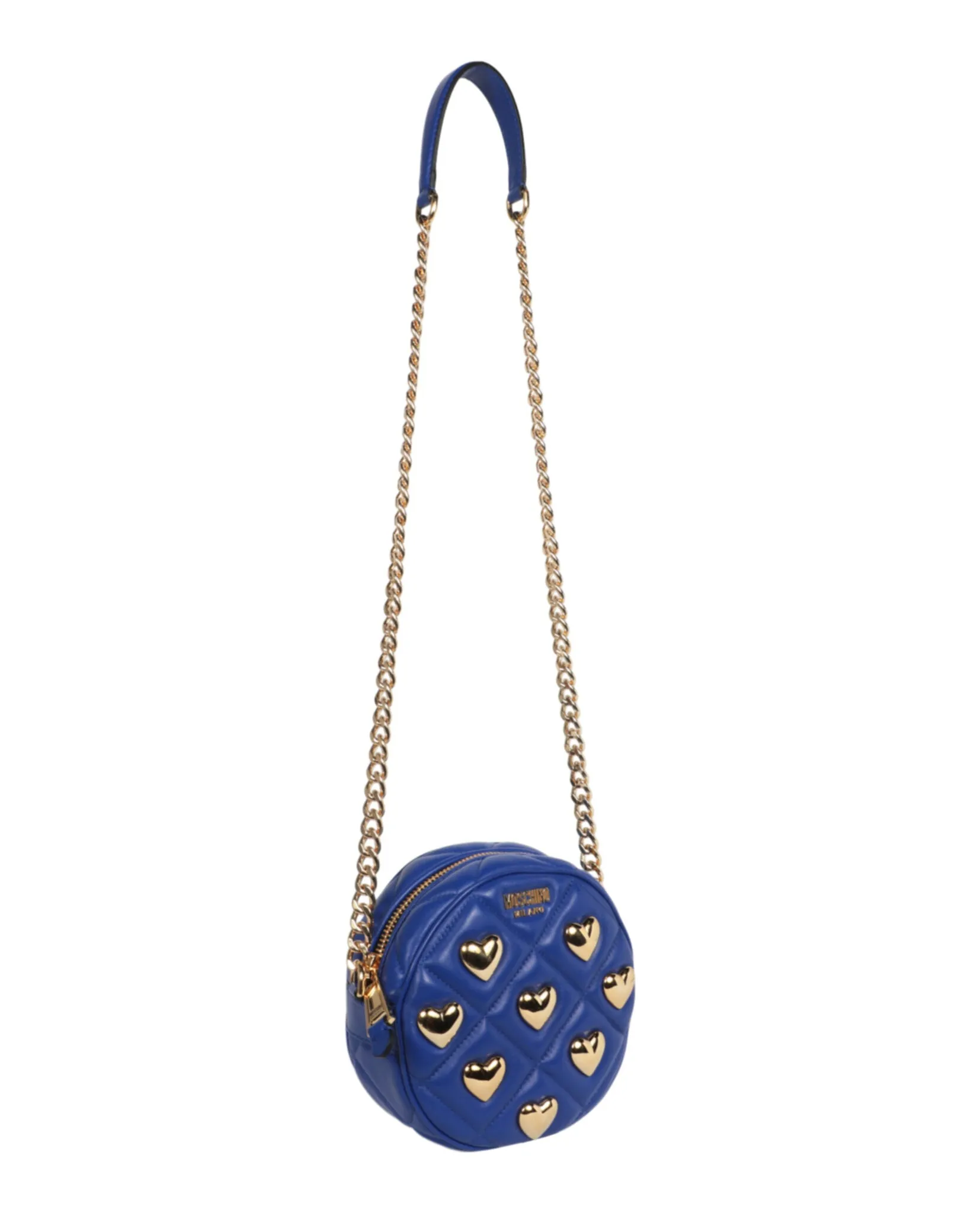 Moschino Heart Studs Quilted Shoulder Bag