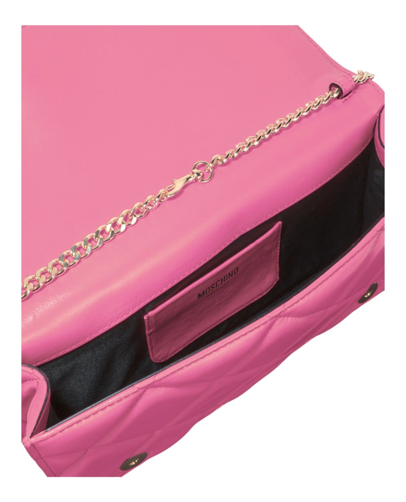 Moschino Heart Studs Quilted Shoulder Bag