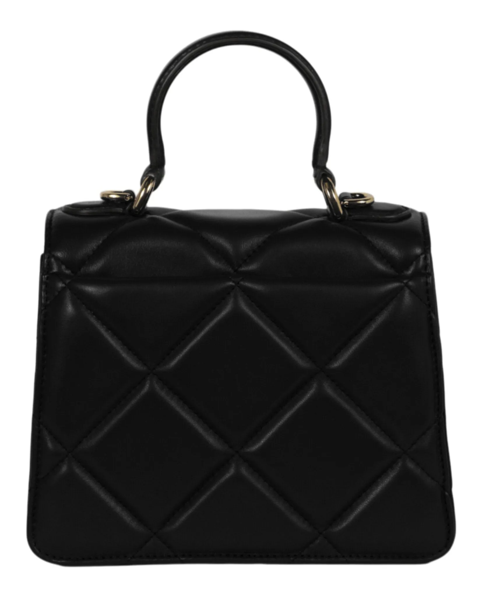 Moschino Heart Studs Quilted Shoulder Bag