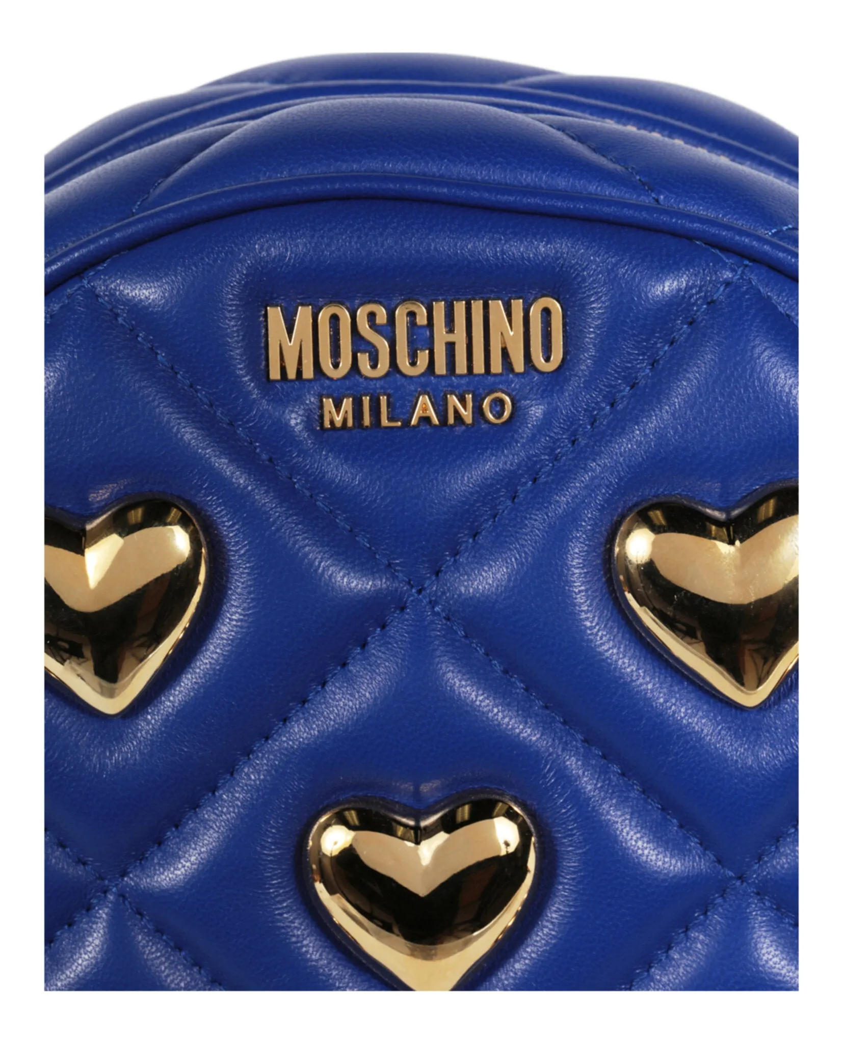 Moschino Heart Studs Quilted Shoulder Bag