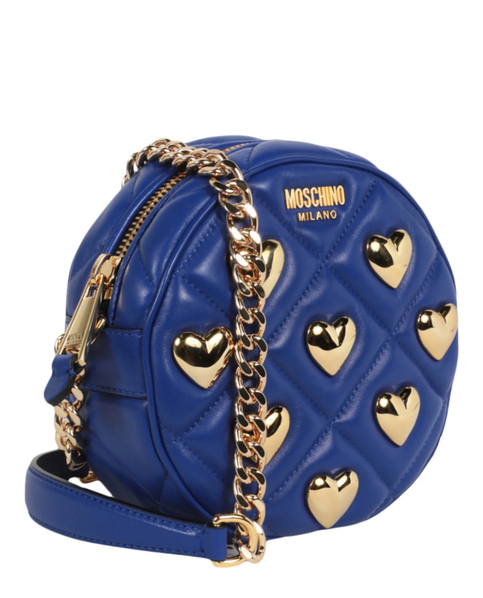 Moschino Heart Studs Quilted Shoulder Bag