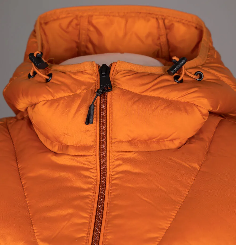 Napapijri Aerons 3 Hooded Quilted Jacket Orange