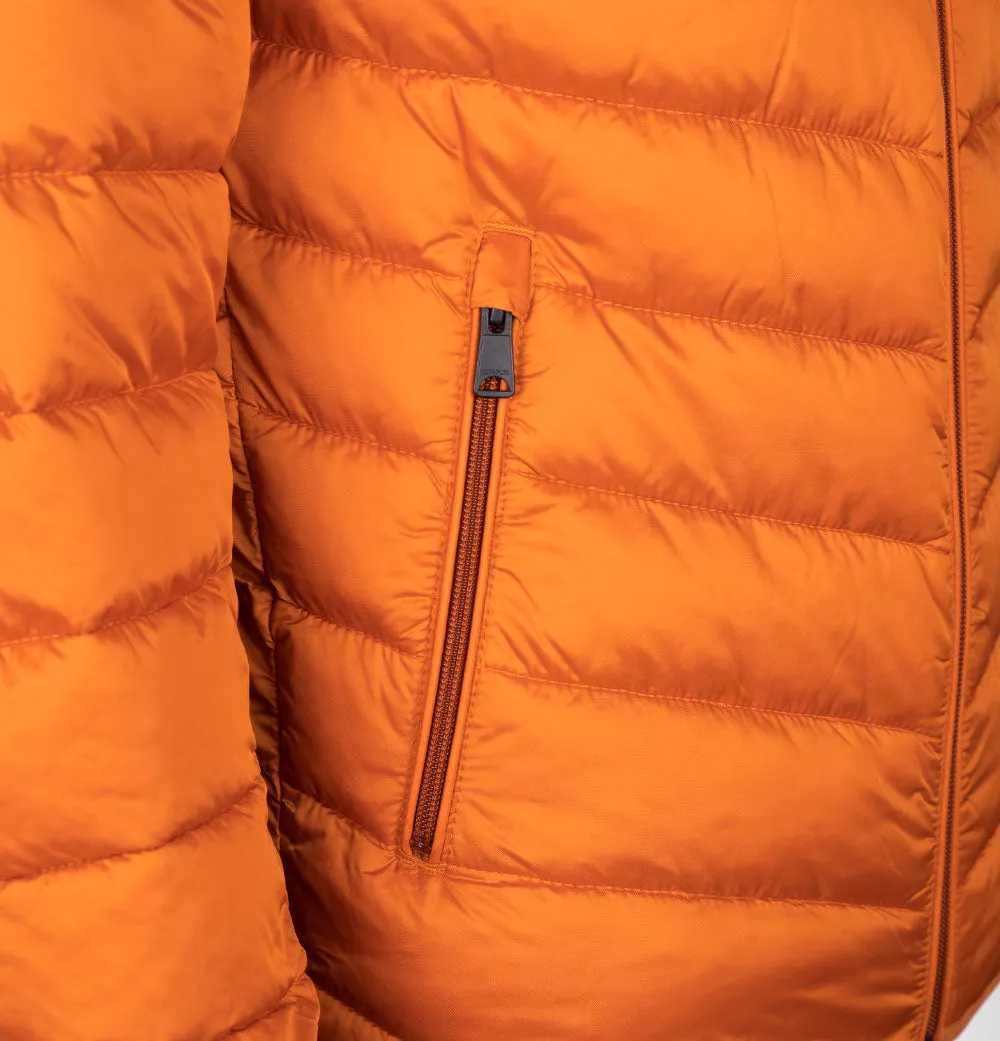Napapijri Aerons 3 Hooded Quilted Jacket Orange