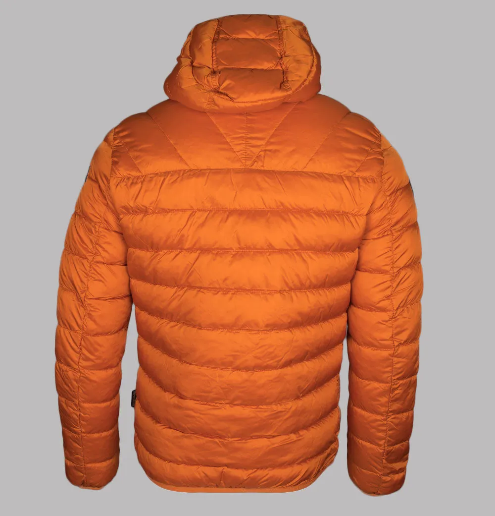 Napapijri Aerons 3 Hooded Quilted Jacket Orange