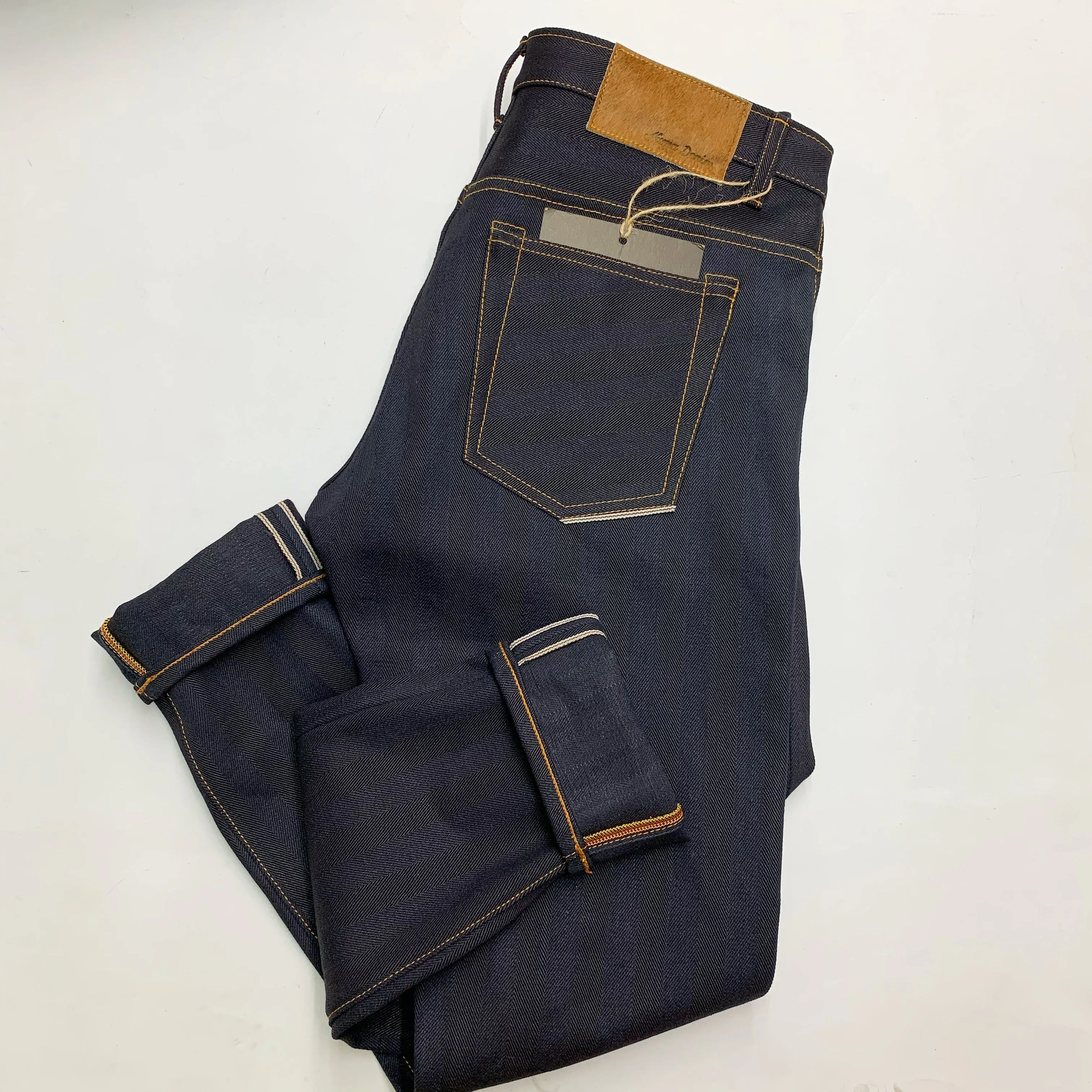 NDL200 INDIGO x INDIGO HERRINGBONE DENIM