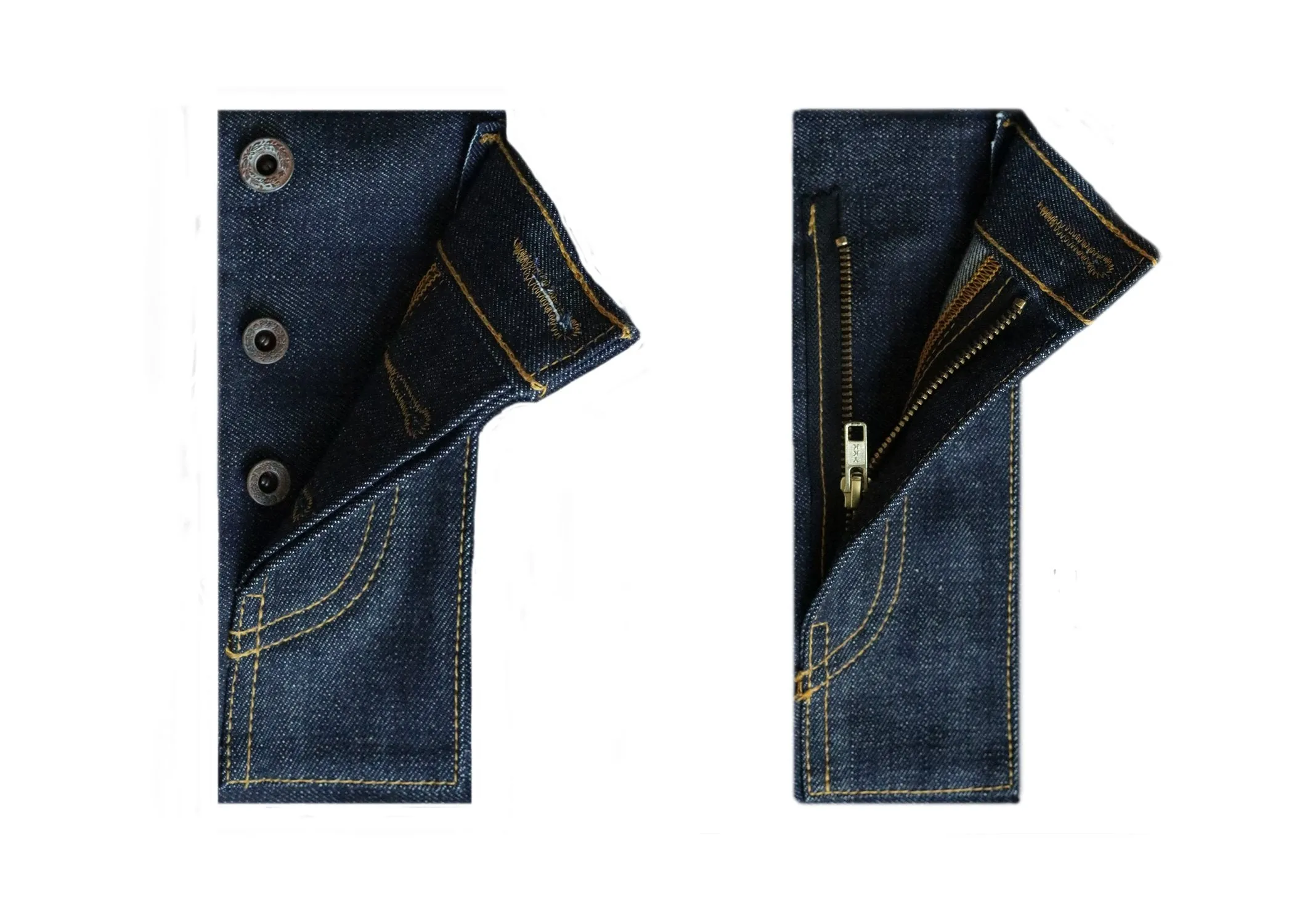 NDL200 INDIGO x INDIGO HERRINGBONE DENIM
