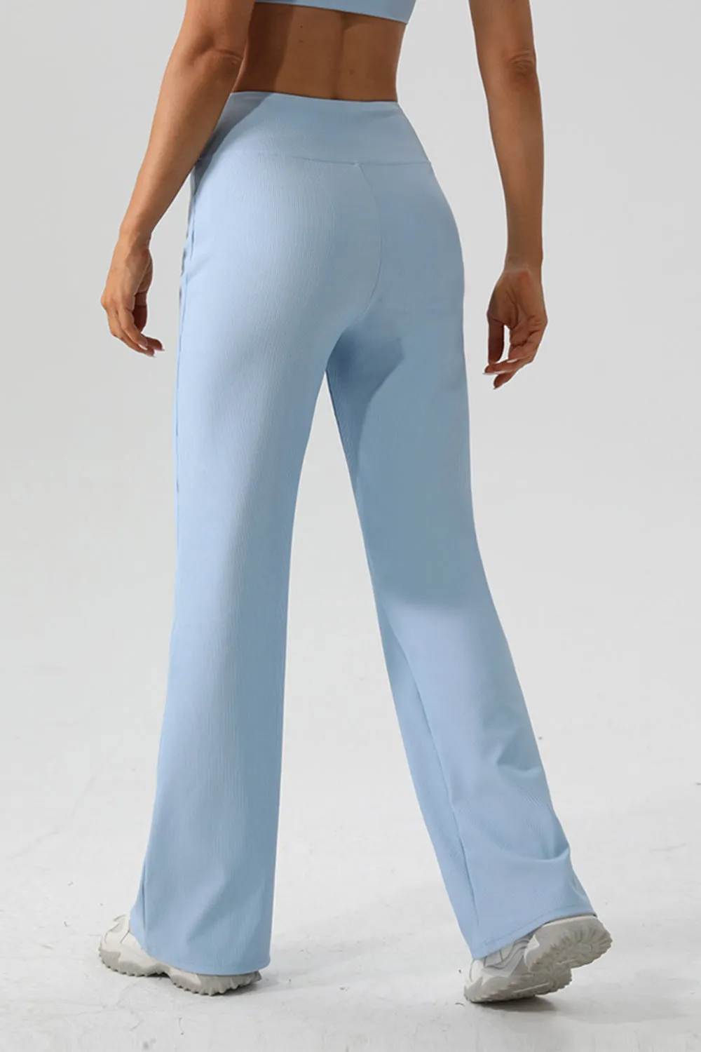 NicholesGifts Women High Waist Straight Active Pants