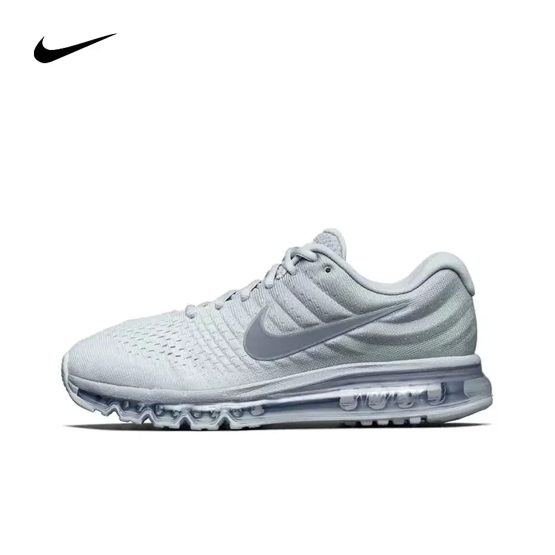 Nike Air Max 2017 Mesh Shock-absorbing Anti Slip Wear-resistant Low Cut Casual Running Shoes For Men And Women
