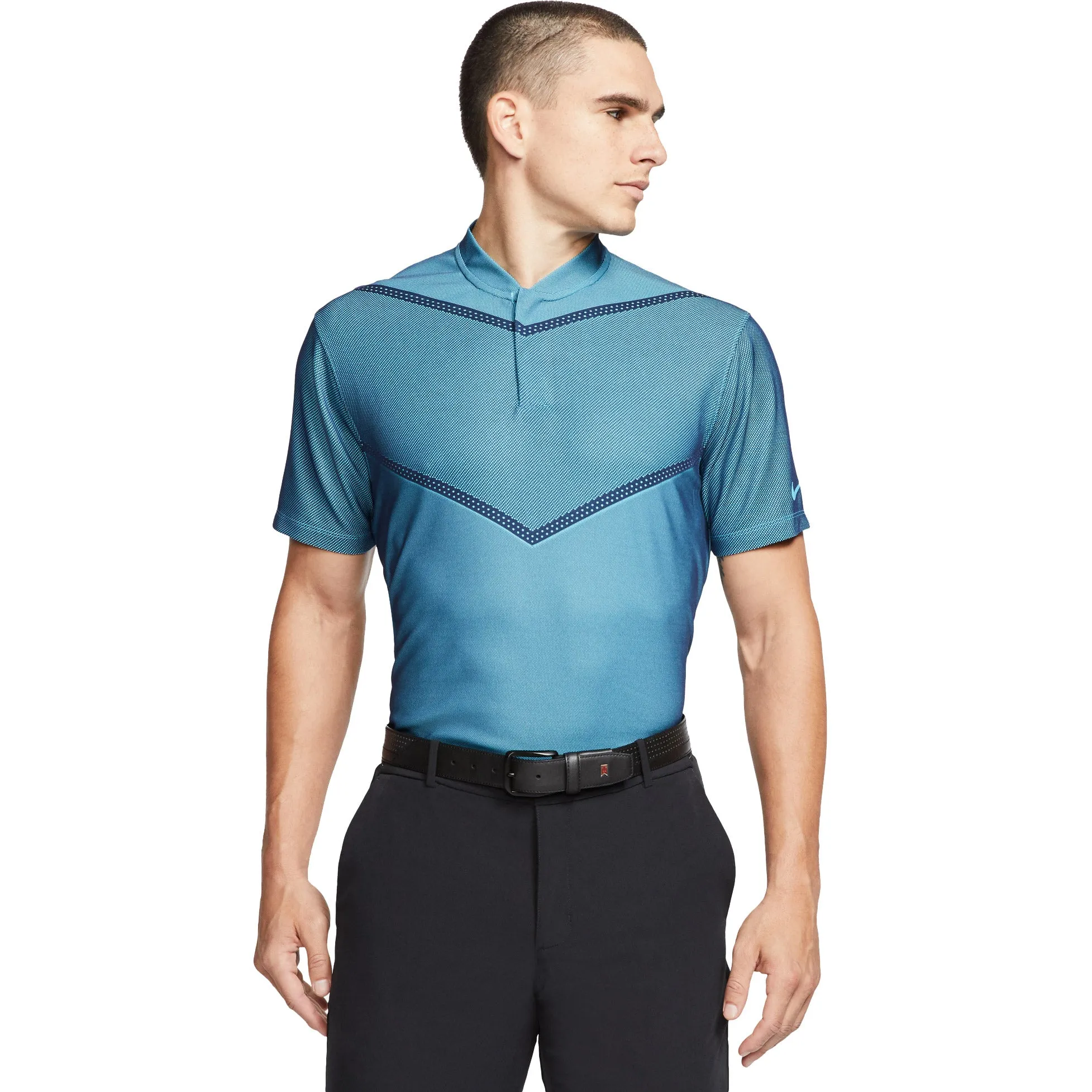 Nike Dri-FIT Tiger Woods Blade Mens Golf Polo