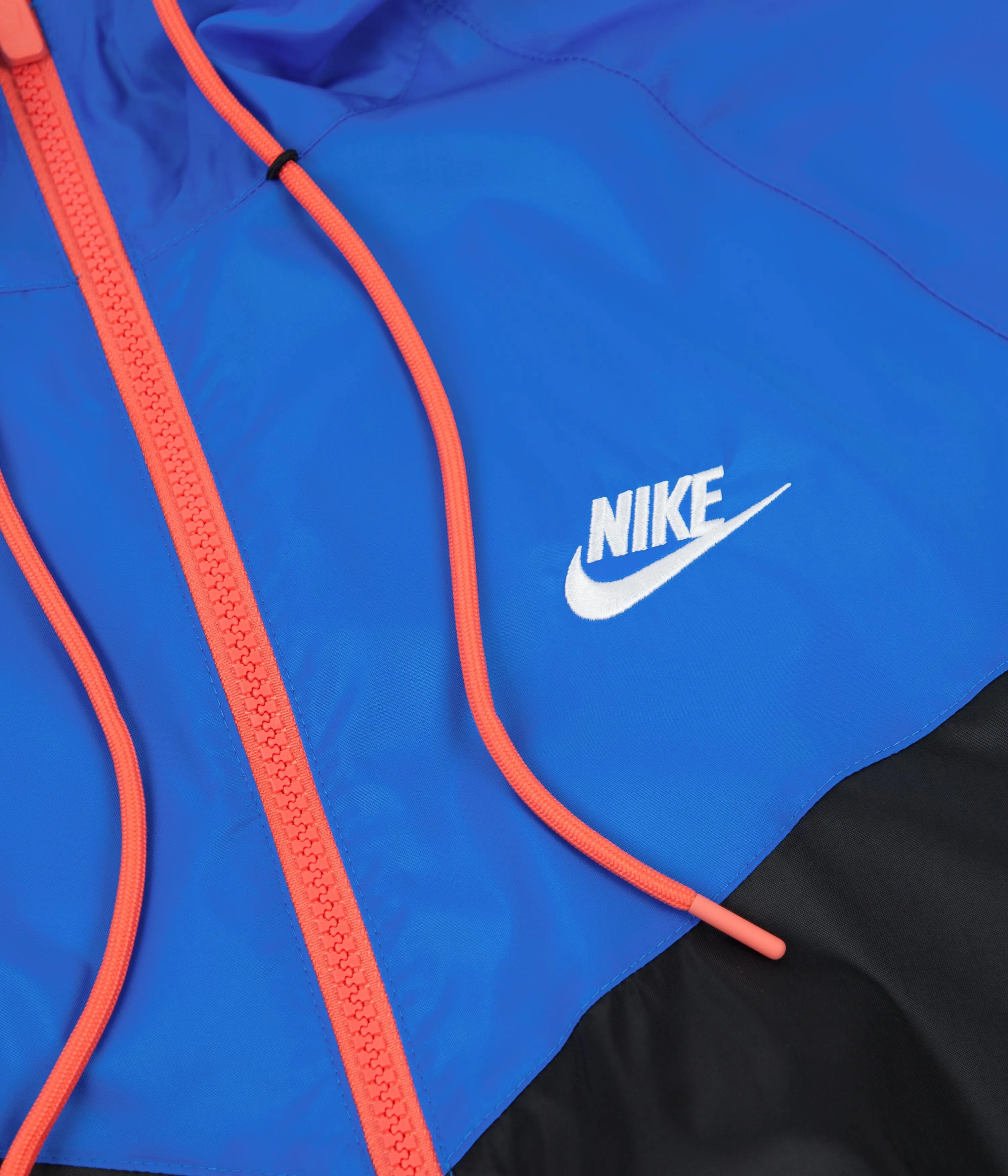 Nike Recycled Windrunner Hooded Jacket - Black / Signal Blue / Lime Ice / White