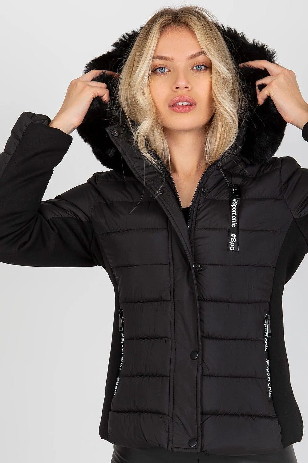 NM long-sleeved quilted down jacket