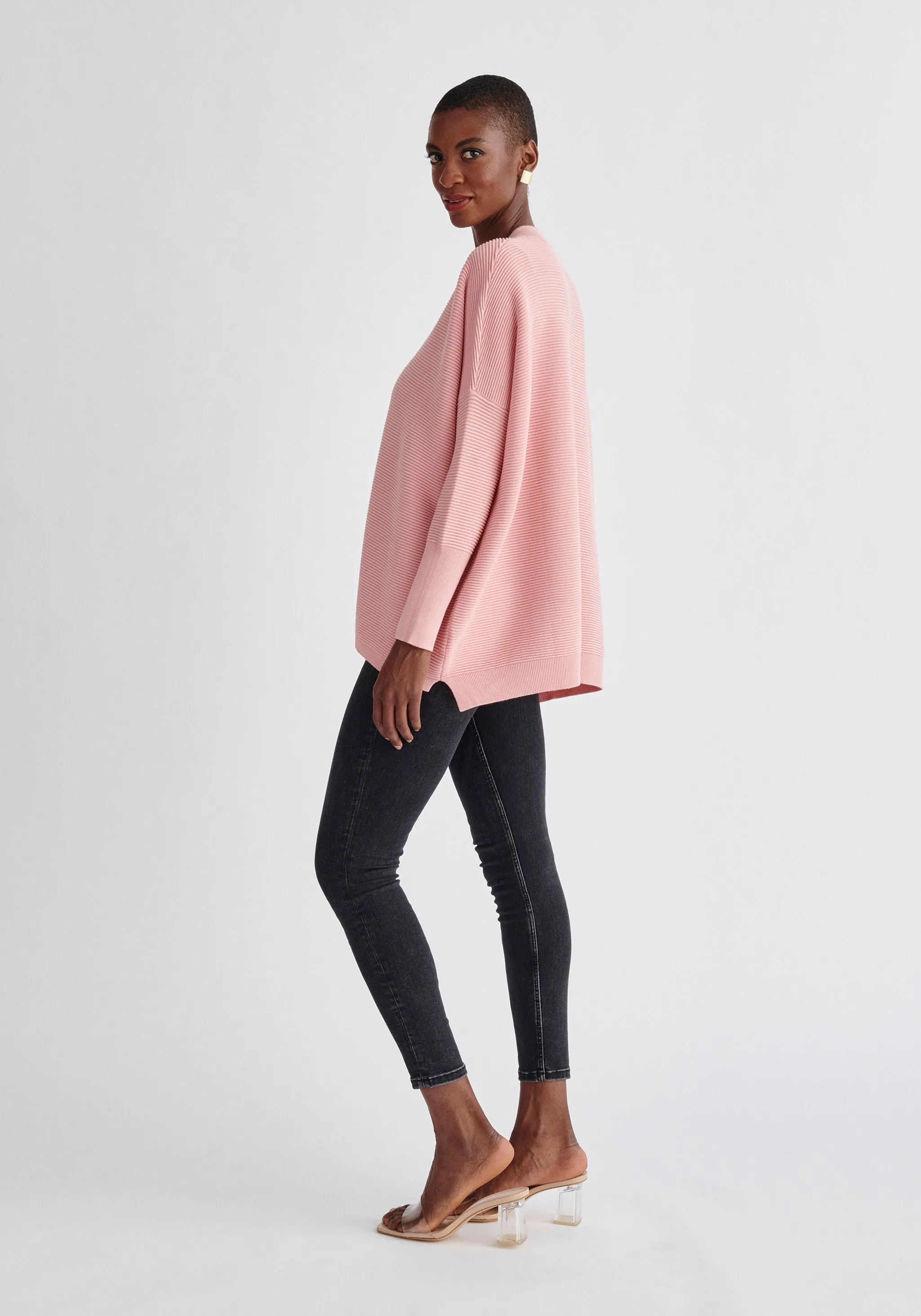 Paisie V-Neck Ribbed Jumper