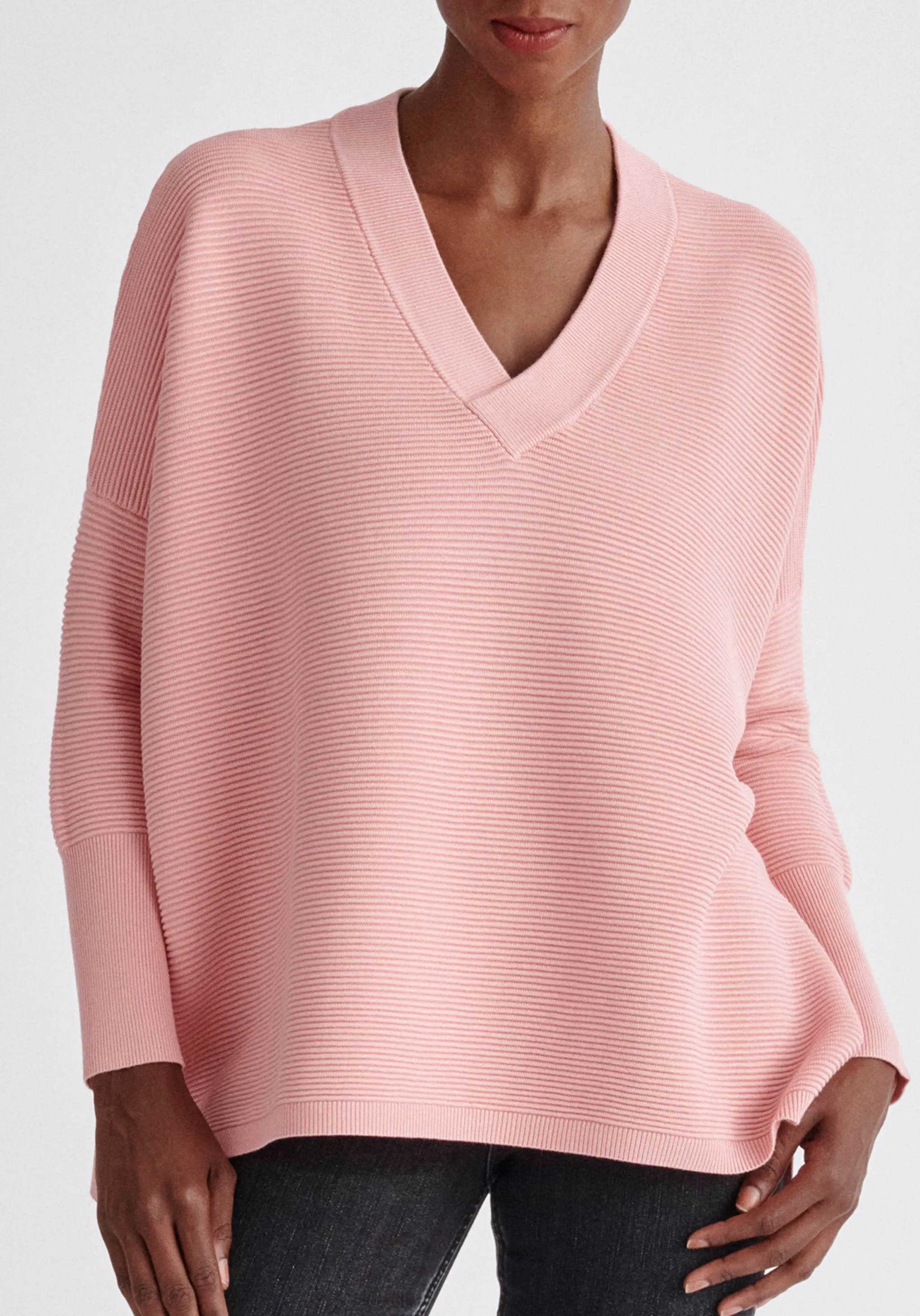 Paisie V-Neck Ribbed Jumper