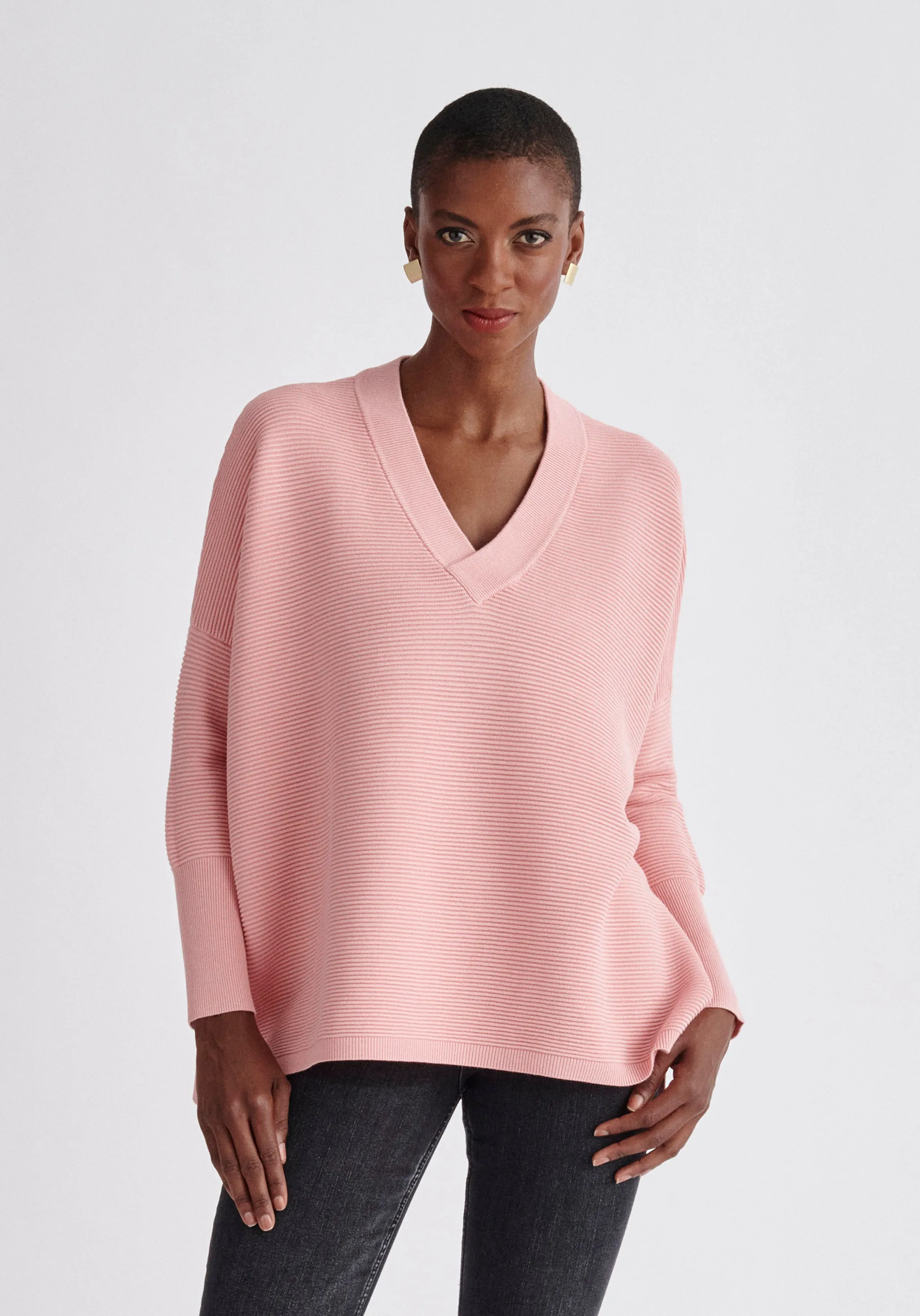 Paisie V-Neck Ribbed Jumper