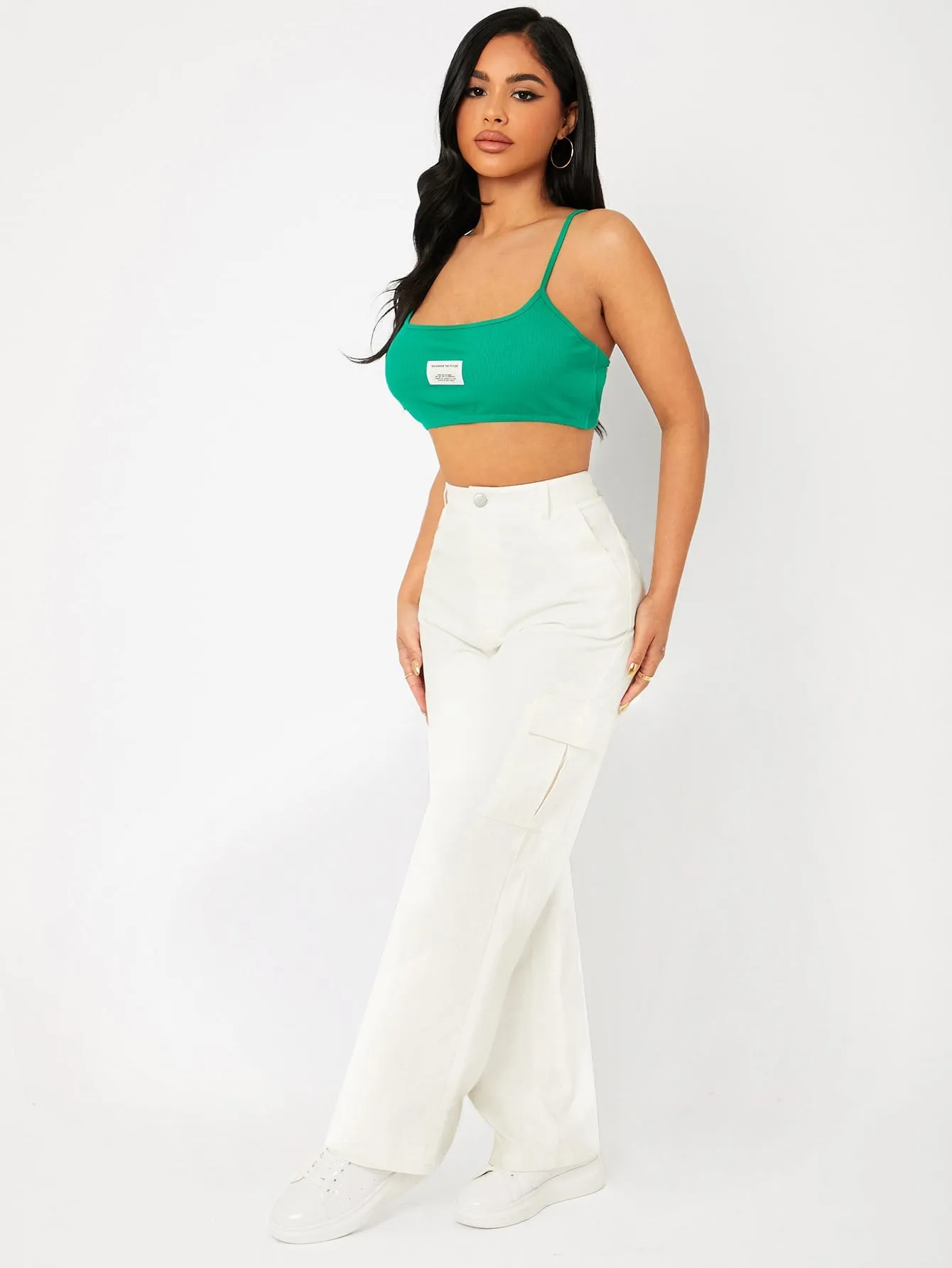 PETITE High Waist Straight Leg Pants