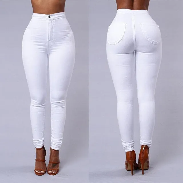 Plus Size High Waist Skinny Jeans