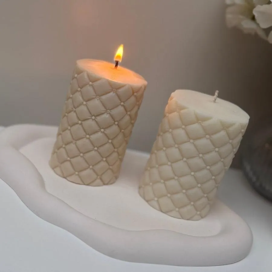 Quilted Candle
