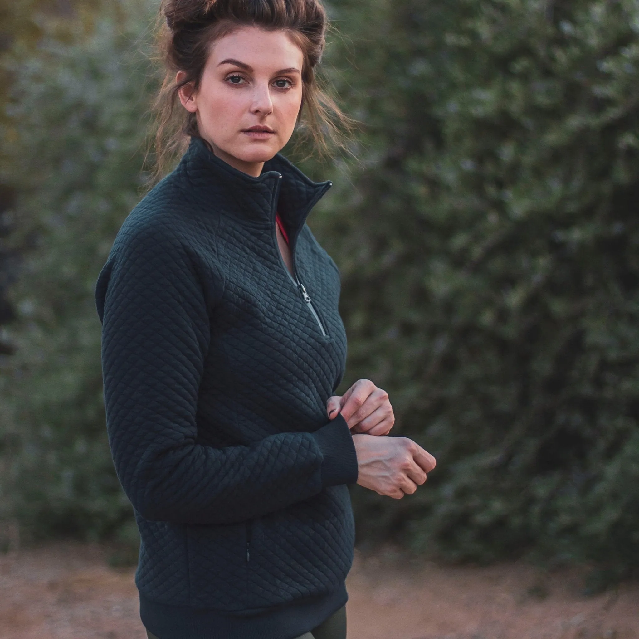 Quilted Lux Jacket - Navy