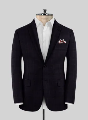 Reda Eralto Purple Checks Wool Jacket