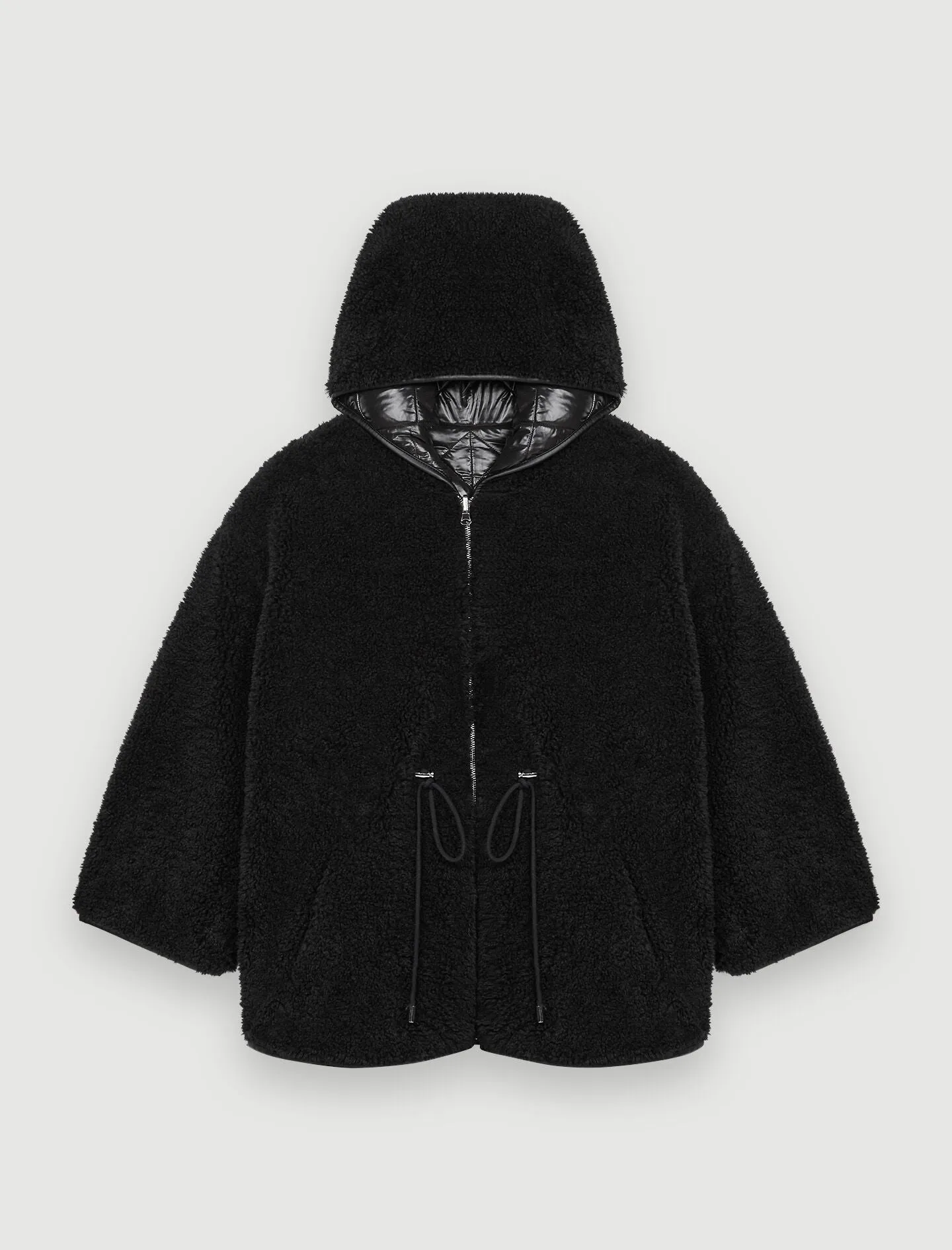 REVERSIBLE FUR-EFFECT DOWN JACKET